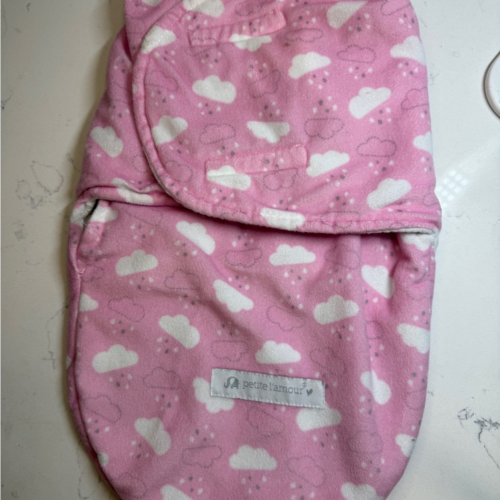 Petite L'amour Pink Cloud Swaddle